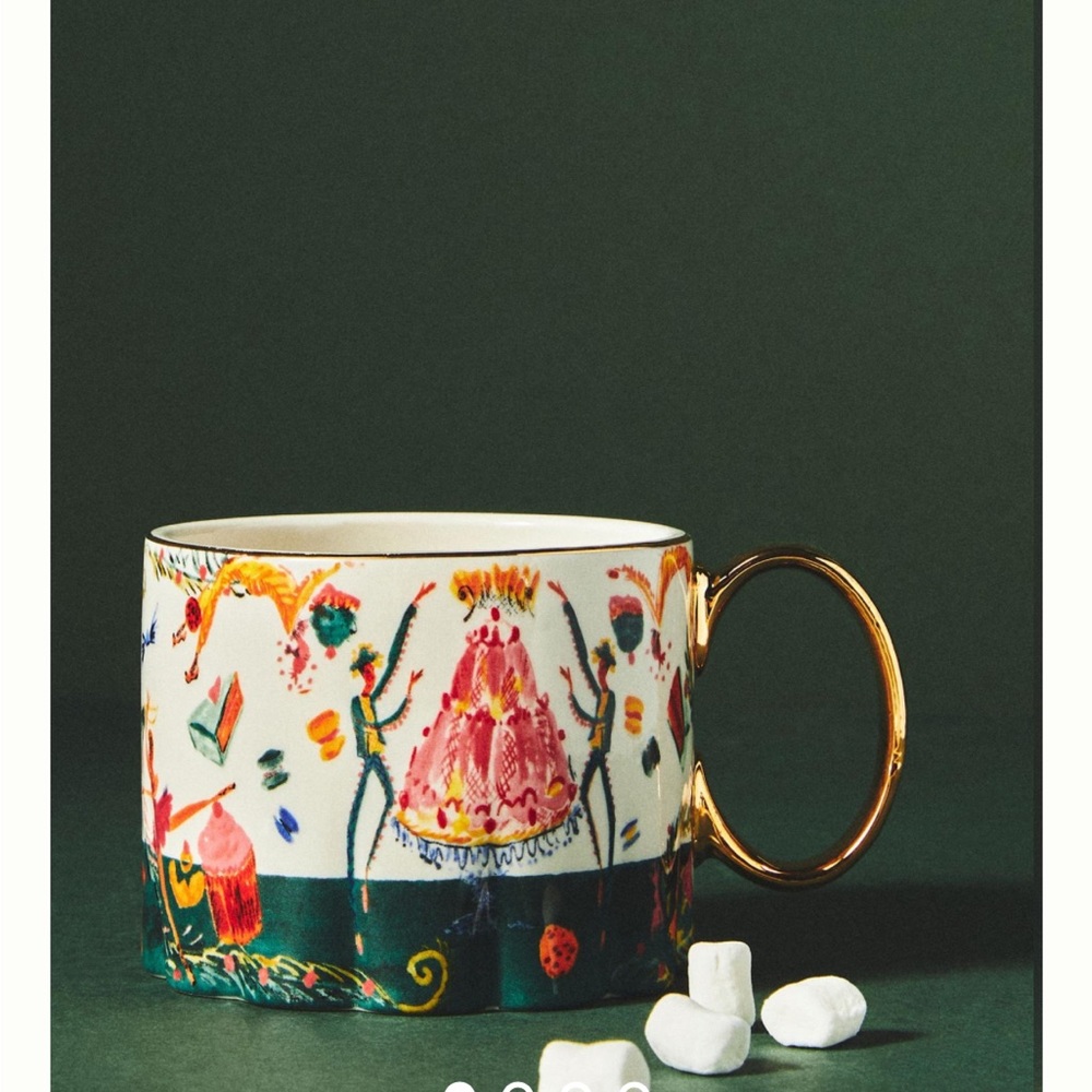 Anthropologie Pauline de Roussy de Sale  Christmas Mug